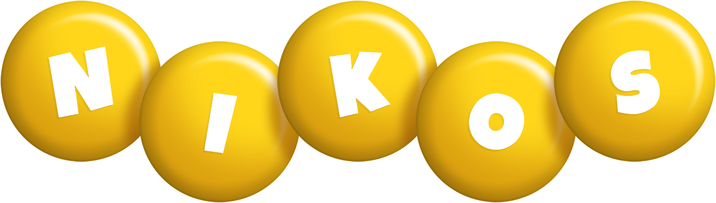 Nikos candy-yellow logo