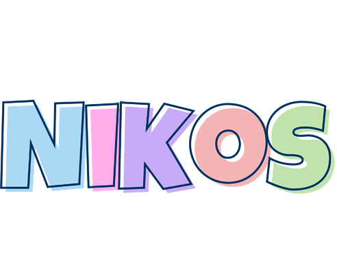 Nikos pastel logo