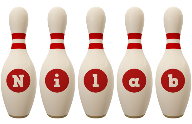 Nilab bowling-pin logo
