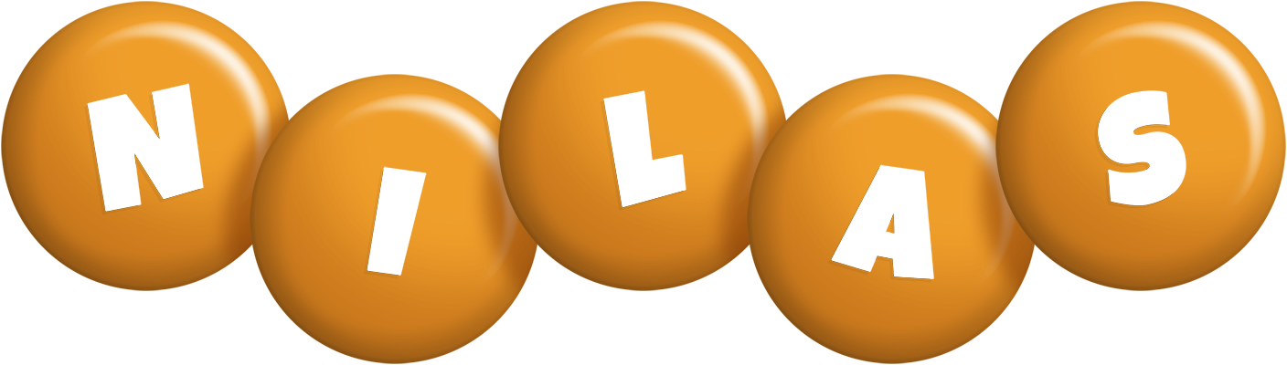 Nilas candy-orange logo