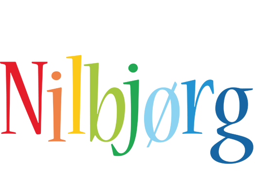 Nilbjørg birthday logo