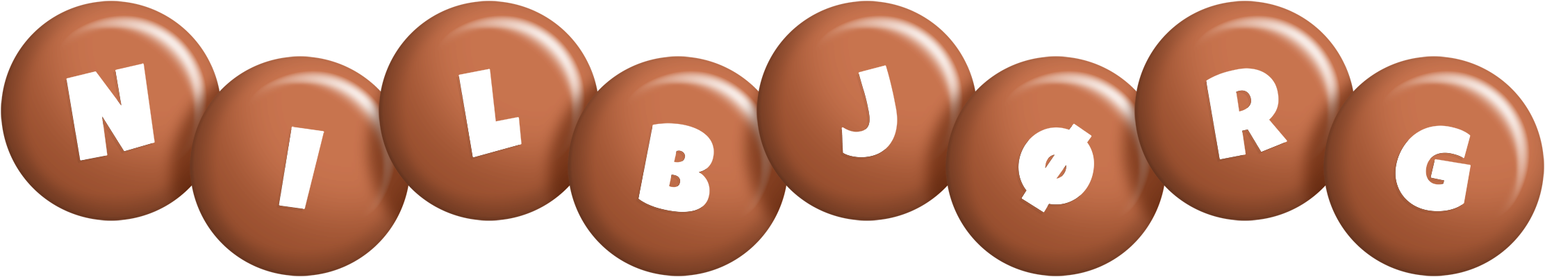 Nilbjørg candy-brown logo
