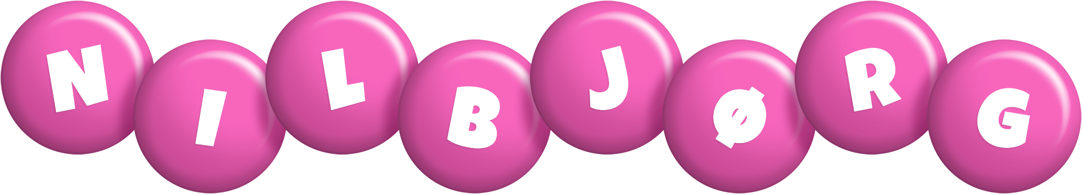 Nilbjørg candy-pink logo