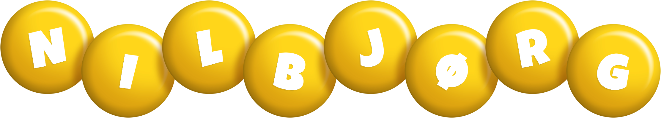Nilbjørg candy-yellow logo