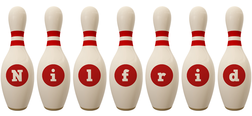 Nilfrid bowling-pin logo