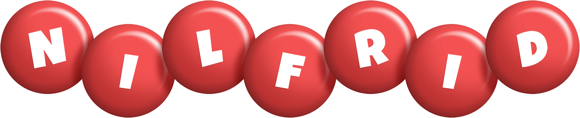 Nilfrid candy-red logo