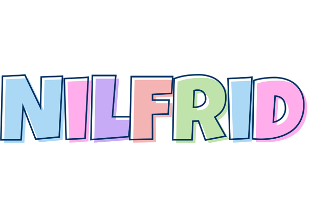 Nilfrid pastel logo
