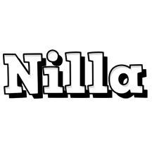 Nilla snowing logo