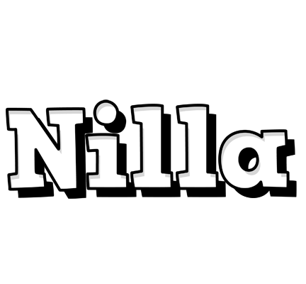Nilla snowing logo