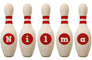 Nilma bowling-pin logo