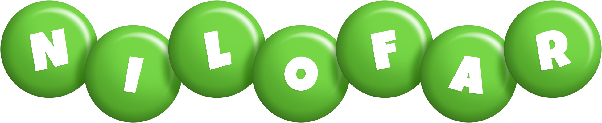 Nilofar candy-green logo