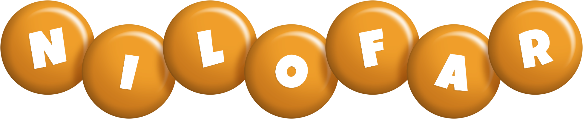 Nilofar candy-orange logo