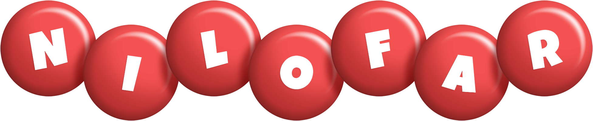 Nilofar candy-red logo