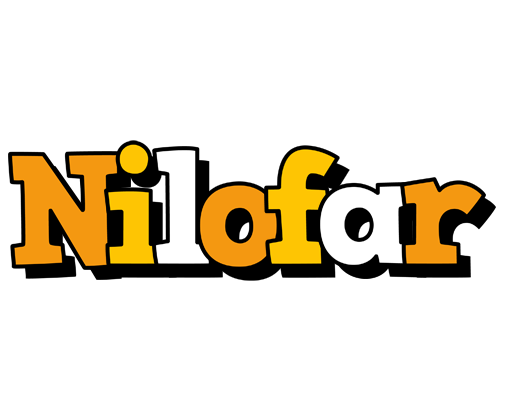 Nilofar cartoon logo