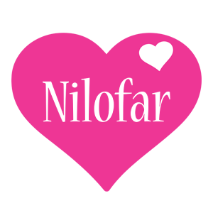 Nilofar love-heart logo