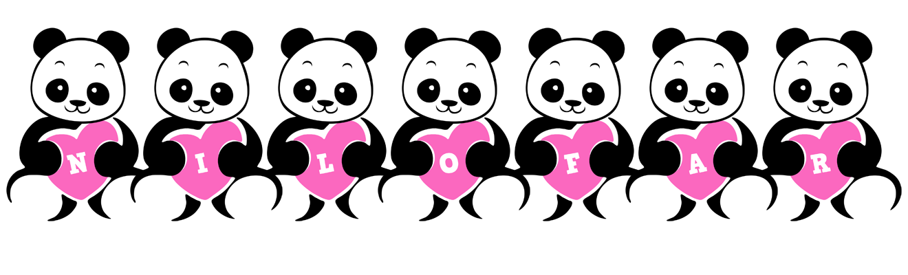 Nilofar love-panda logo