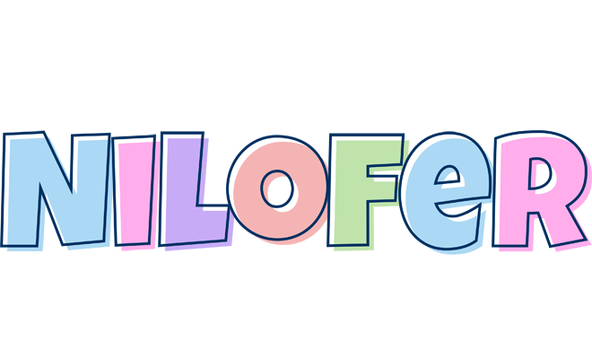 Nilofer pastel logo