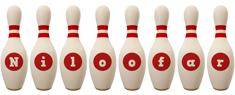 Niloofar bowling-pin logo