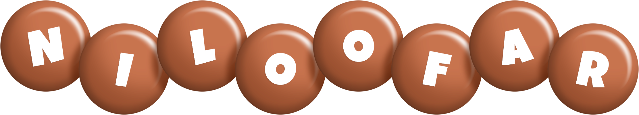 Niloofar candy-brown logo