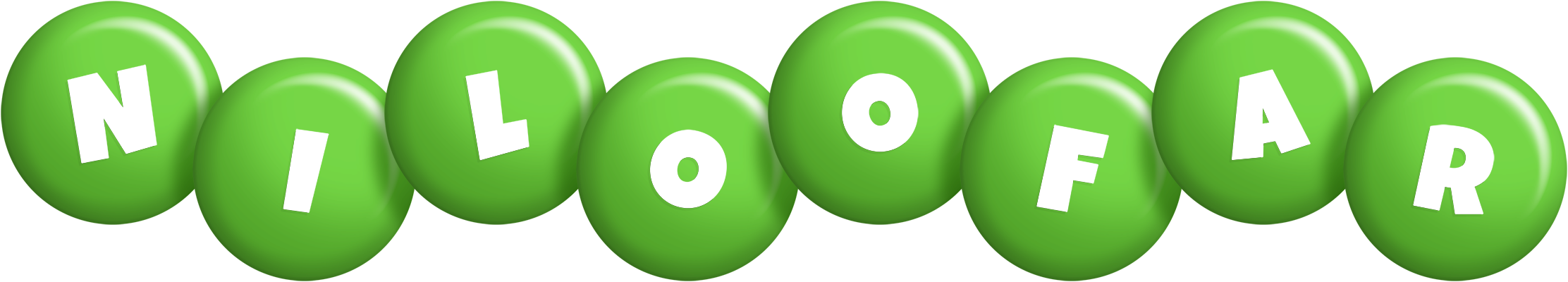 Niloofar candy-green logo