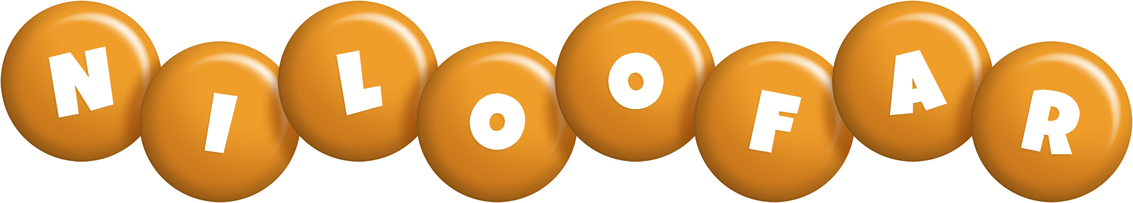 Niloofar candy-orange logo