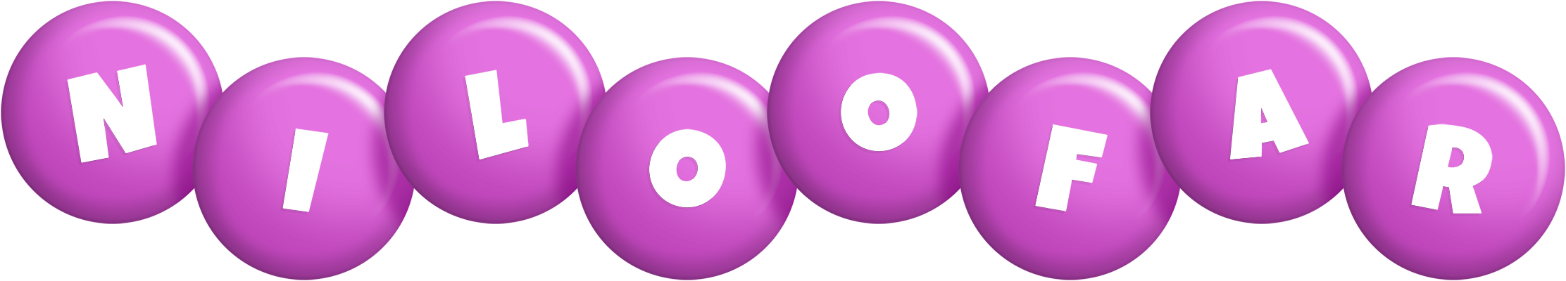 Niloofar candy-purple logo