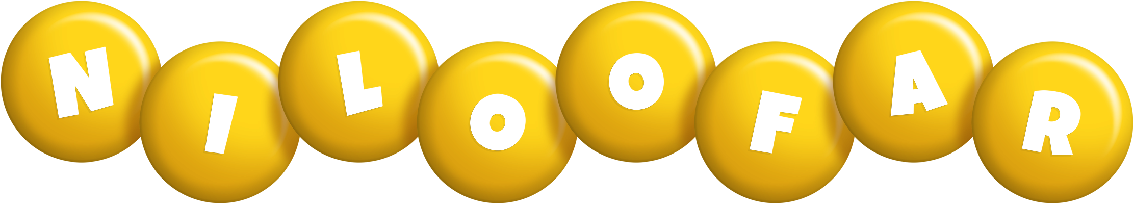 Niloofar candy-yellow logo