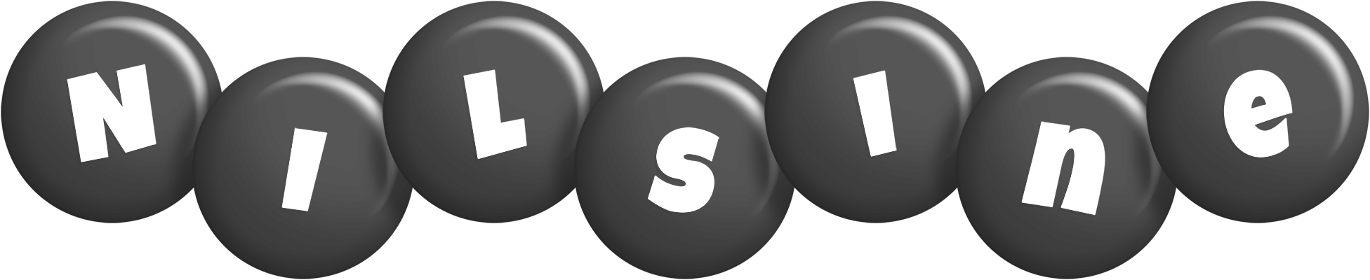 Nilsine candy-black logo