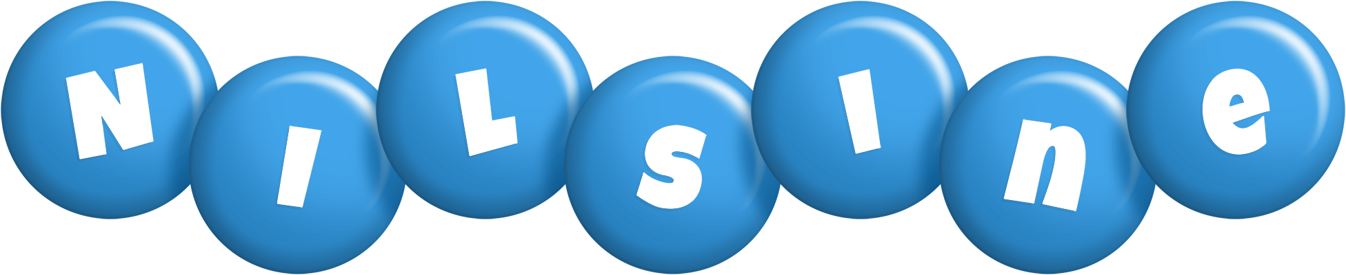 Nilsine candy-blue logo