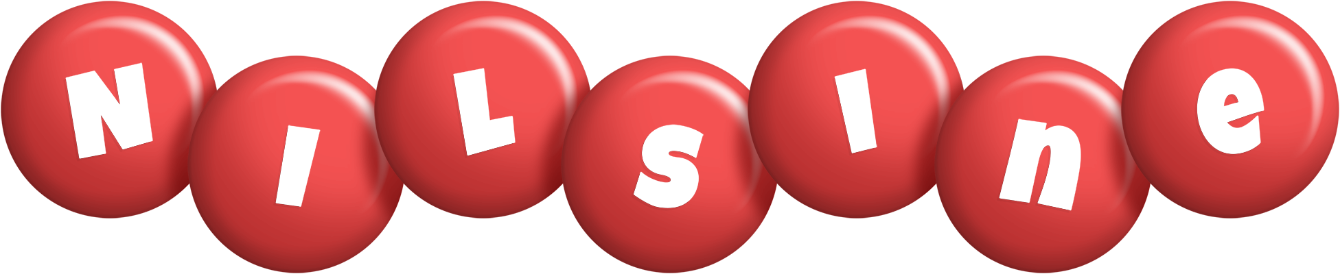 Nilsine candy-red logo