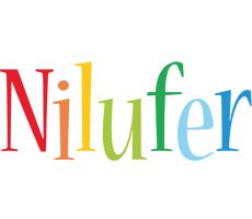 Nilufer birthday logo