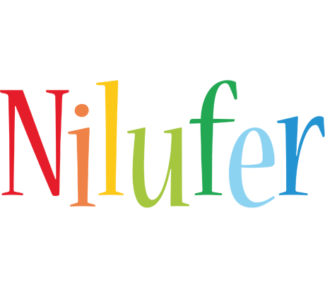 Nilufer birthday logo