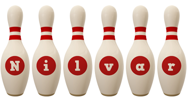 Nilvar bowling-pin logo