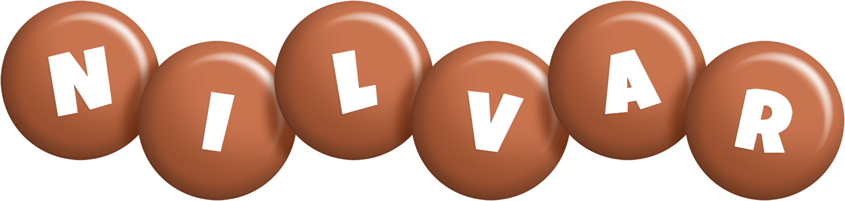 Nilvar candy-brown logo