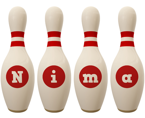 Nima bowling-pin logo