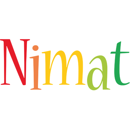 Nimat birthday logo