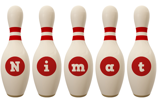 Nimat bowling-pin logo