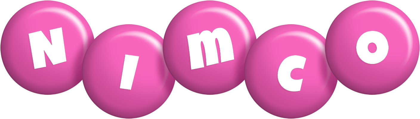 Nimco candy-pink logo