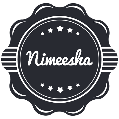 Nimeesha badge logo