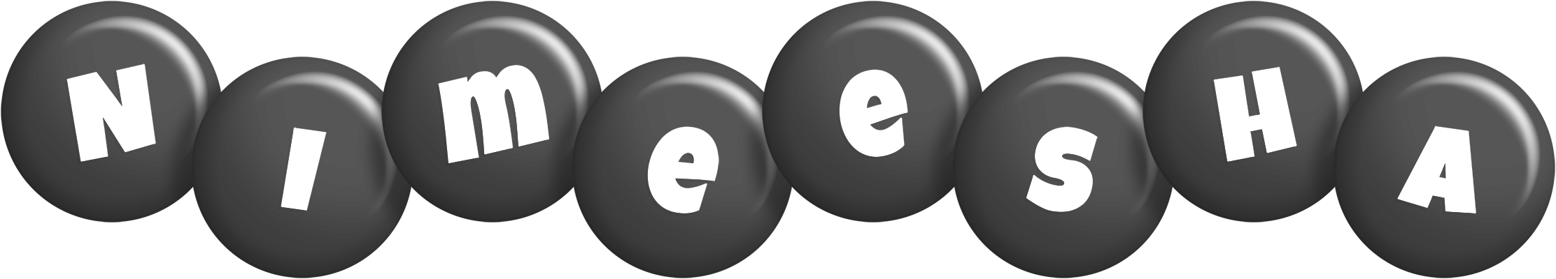 Nimeesha candy-black logo