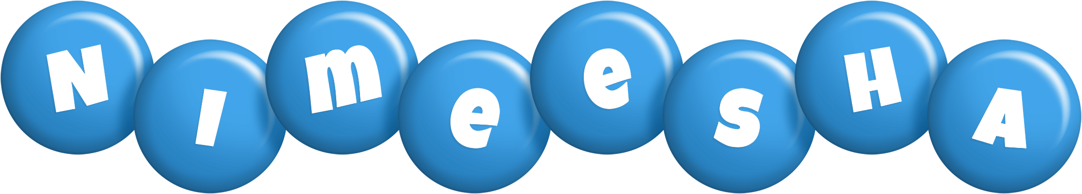 Nimeesha candy-blue logo