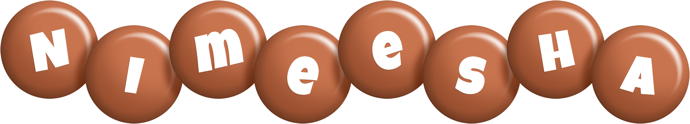 Nimeesha candy-brown logo