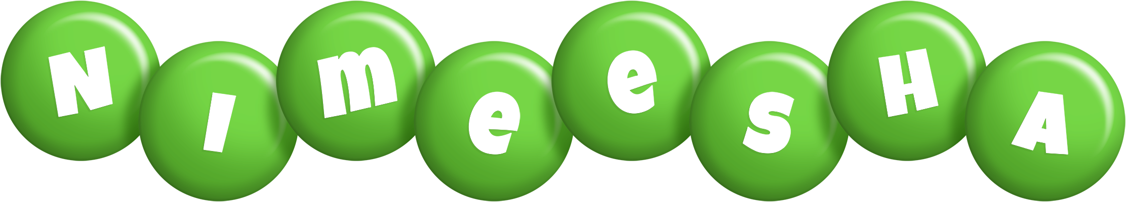 Nimeesha candy-green logo