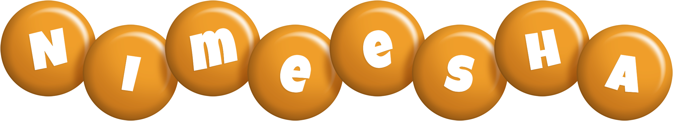 Nimeesha candy-orange logo