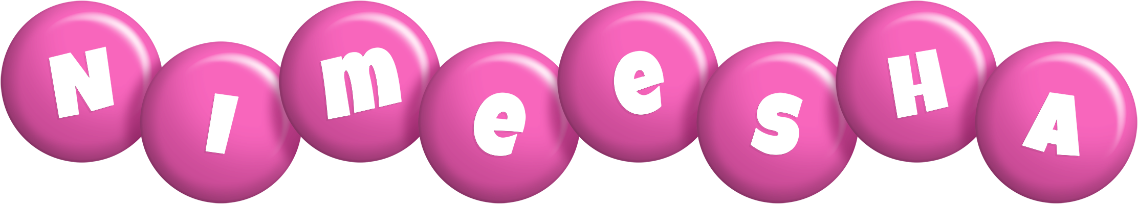 Nimeesha candy-pink logo