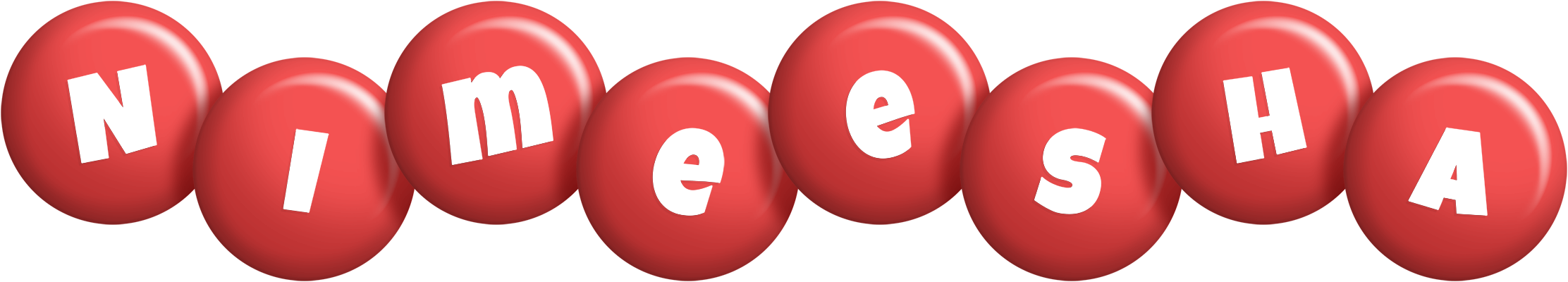 Nimeesha candy-red logo