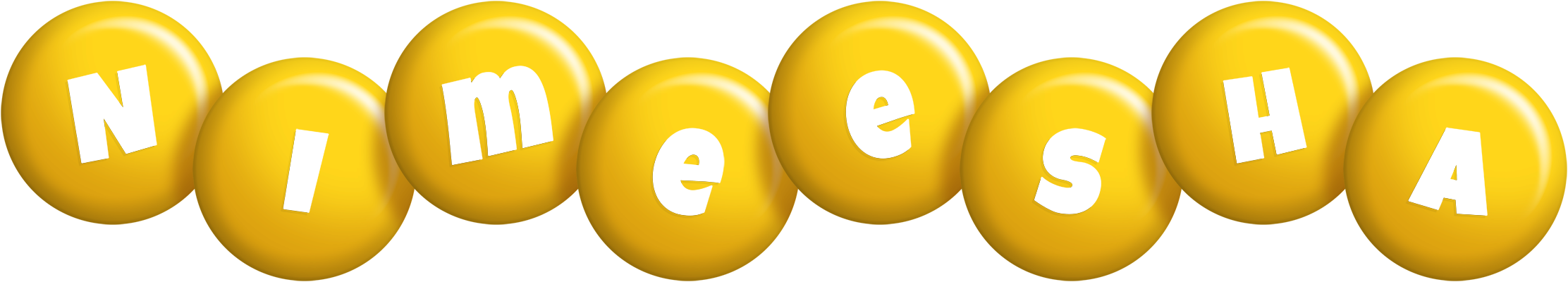 Nimeesha candy-yellow logo