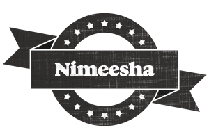 Nimeesha grunge logo