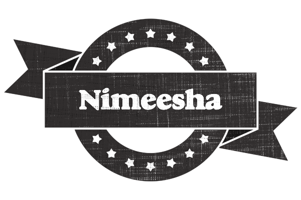 Nimeesha grunge logo