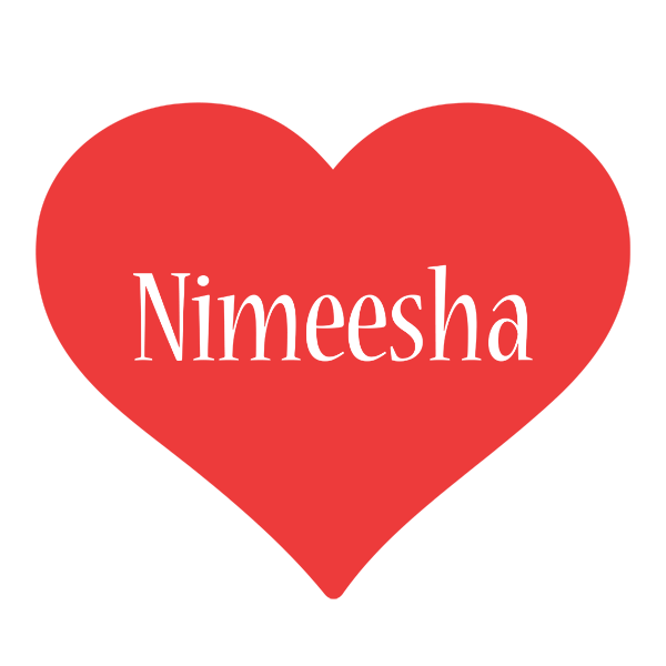 Nimeesha love logo